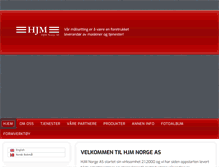 Tablet Screenshot of hjmnorge.com